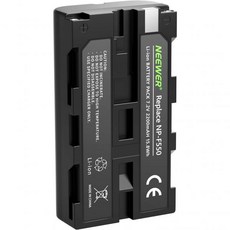 네우어® 2개 세트 2600mAh 소니 NPF550570530 교체 배터리 핸디캠용 네우어 난광 CN160 CN216 CN126 시리즈 및 NPF550을 사용하는 기타 LED, 2200mAh(1-Pack)