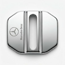 자동차 도어락 커버 4개, 메탈실버, CHEVROLET