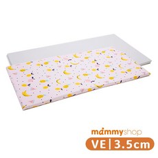 享居DOTDOT- VE嬰兒護脊床墊 (3.5cm) 布套 -夏日水果 德國綿體 天絲布套居家專用, 1個, VE嬰兒護脊床墊,60x120x3.5cm