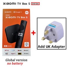 스마트 안드로이드 TV 박스 셋톱 박스 TV BOX 글로벌 버전 미 TV 박스 S 울트라 HD 쿼드 코어 프로세서 돌비 비전 HDR10 구글 어시스턴트 2 세대 4K, [01] Eu 플러그, 1개