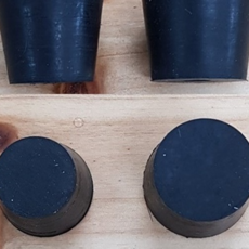 검정 고무마개(9호 25x29x25mm)1pcs 구멍없는검정마개