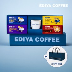 이디야 커피믹스 선물세트, 커피믹스 4종 + 머그 + 쇼핑백, 1세트