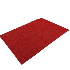 硬絲PVC地墊 防滑迎賓門墊 120X150cm, 暗紅色, 1個