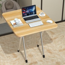 접이식 책상 탁자 테이블 거실 이동식 벽부착 벽걸이 롱 80x40x70 직사각 테이블 화이트, 단풍나무