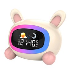 兒童鬧鐘睡眠訓練鬧鐘卡通鬧鐘, 小兔 Rabbit:如圖