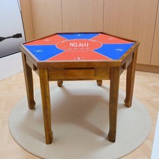 포커 육각형 테이블 카지노 텍사스 거실 카드 게임 책상, 육각형 테이블 6대각선 140cm 덮개 없음