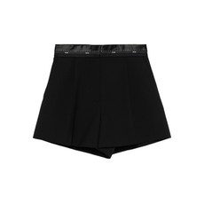 MSGM 플리츠 새틴 트리밍 쇼츠