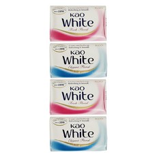 카오 화이트 비누 화장비누, 130g, 4개입