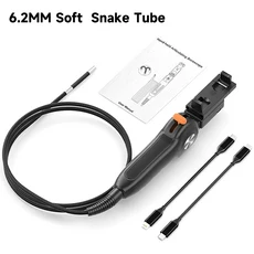 iOS/Type-C용 카메라가 장착된 6.2mm 형 파이프라인용 양방향 조향 보어스코프 검사, 02 1.5m, 01 6.2MM Soft