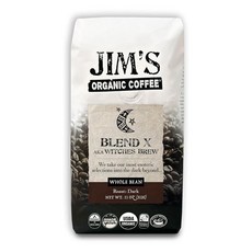 Jim's Coffee Blend X AKA Witches Brew: 원두 베리 다크 로스트 325ml/11온스 100프로 아라비카 커피 콩 재배 윤리적으로 됨 223714, Jim's Coffee Blend X AKA Witch, 325ml, 1개
