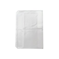 吸貓室 6孔活頁本 活頁夾 活頁夾鏈袋 理財收納本 鈔票收納 活頁簿 六孔夾 記帳本, 1個, A5｜雙口(帶蓋), 透明