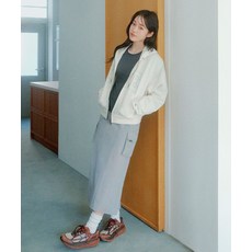 매장정품 리 LEE 우먼 나일론 카고 미디 스커트 라이트그레이 LE2601SR03LG 734744