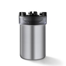 디한스 간편 멋스러운 차량용 가정용 재떨이, 실버, 1개