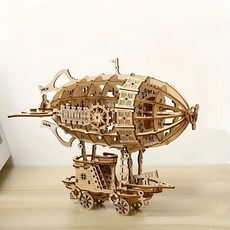 포디움 DIY 3D 입체퍼즐 우드퍼즐, 1개, 비행선, 160피스