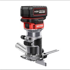 大有DEVON 1328-Li-20充電無刷修邊機20V，無線設計，輕巧易握，多角度調節，快速更換刀頭, 1個, 充電無刷修邊機20V(空機)不含電池