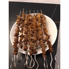 하루온픽 고기굽는기계 전기 구이기 회전 바비큐, 스테인리스 스틸 꼬치 10개, 기본 색상