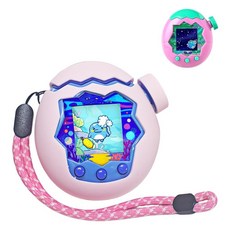 해외 Oshmirian 다마고치 파라다이스 케이스용 - 실리콘 하드 쉘 커버 전자 반려동물용 방수 땀 세탁 가능 충격 낙하 360° 전체 보호퍼플 미국매장정품+ 1893080, Pink.