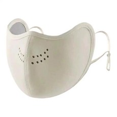 방풍 얼굴 가리개 방한 통기성 반면 야외 스키 오토바이 타기 달리기 하이킹용, 1. cream colored