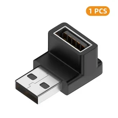USB A 수 어댑터 90도180도 변환기 10Gbps 전송 노트북 포트 장치에 적합, 05 1x AG-AM-LT-FM