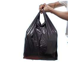 아세아 상자세상 손잡이 비닐봉투 검정, 100개, 10L