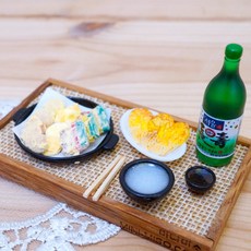 MINI-MISO 馬格利酒和蔥餅仿真模型