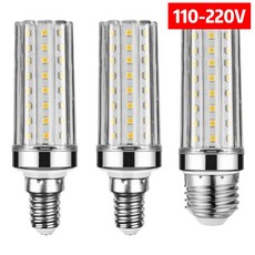E14 E27 LED 12W 램프 빛 AC 85 265V 옥수수 전구 샹들리에 따뜻한 차가운 흰색, 02 3 color, 05 E14 16W