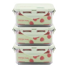 락앤락 스테커블 직사각 600ml 3P, 3개, 단일