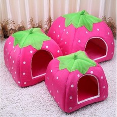 MIMI SHOP 草莓造型寵物蒙古包窩, 1個, 小款