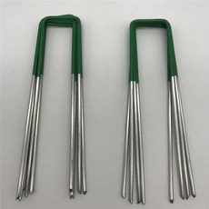 인조잔디 고정핀 잔디핀 멀칭 시공 U자형 매트 100개 153238 1개 실버+그린 3mm 100개, 상세페이지 참고 × 실버+그린 3mm 100개 × 1개