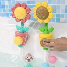 해바라기수전 선반형샤워수전 욕실 샤워기 헤드, 2. 핑크