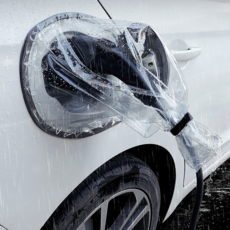 전기차 충전기 자석 원형 커버 가리개 가림막 방수 플러그 덮개 케이블 충전 레인커버 야외, 1개, 공용