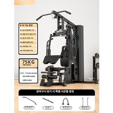 리온 홈짐세트 세트 와이어 머신 기구 헬스 운동기구 다목적, 75kg 무게, 기본 모델명/품번