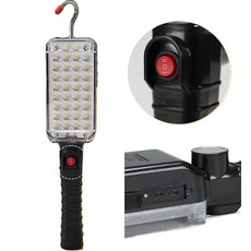 엘이디 작업등 LED 충전식 랜턴 캠핑 현장 손전등 자석 회전후크, 본상품선택, 1개