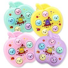 掌上打地鼠遊戲機 包包掛飾 便攜玩具 益智玩具 兒童禮物 BSMI:M74979, 1個, 蘋果打地鼠