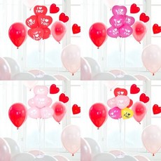 풍선 꽂이 장식 세트 130cm 조이하트 파티 생일 기념일 혜명생필품마트, 아이하트유레드