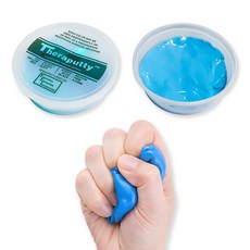 테라 퍼티(4oz) 퓨티 손가락 재활 운동 손 감각 작업치료 회복 발달 악력 쥐는 동작, Blue, 1개
