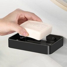 [에타홈] 블랙 감성 비누받침대 거치대 대 보관 곽 홀더 욕실 화장실, 1개