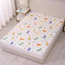 DFMEI AB雙面印花嬰兒隔尿墊雪花棉姨媽墊老人牀上吸水護理墊, 1個, 侏羅記