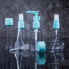 다좋은마켓 여행용 공병 7P세트 스카이 액체용기 화장품공병 화장품용기 공병용기 펌프용기 오일공병 미스트 샴푸용기 샴푸공병, 1개