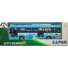 旭陽教育用品社 海洋公園聲光迴力合金巴士模型玩具車, 1個