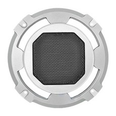 메쉬 스피커 장식용 원형 서브우퍼 그릴 커버 가드 교체품, 은