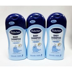 BüBchen 貝臣嬰兒洗髮精，溫和清潔，不刺激眼睛，天然植物萃取，呵護寶寶嬌嫩肌膚, 3個, 200L