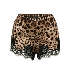 돌체앤가바나 돌체앤가바나 레오파드 프린트 파자마 쇼츠