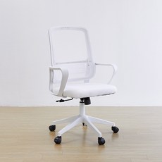 [리비니아] 다니엘 무헤드형 컴퓨터 사무용 게이밍의자 메쉬의자 허리받침 2Colors, 화이트