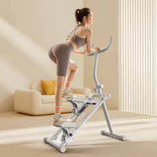 [6년 무료 A/S] 보코토 가정용 천국의계단 스텝퍼 저소음 접이식 운동기구, 그레이