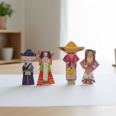 투제이 세계전통의상 종이접기 d, 3번