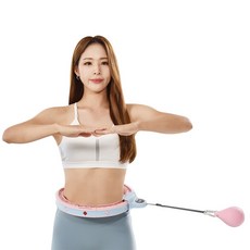 *홈쇼핑 대히트상품* [굿프렌드] 신수지의 리본 훌라후프 이제는 어려운 운동 말고 신나고 즐겁게!, 핑크, 2kg, 1개