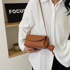 탑씨유 가죽공예 DIY 가죽가방 만들기 패키지 미니크로스백 만들기 키트, 브라운, 1세트