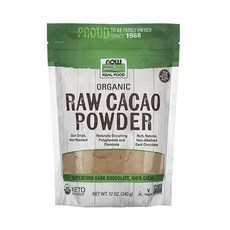 나우푸드 Real Food 유기농 무가공 카카오 가루 340g(12oz), 340g, 136개입, 1개