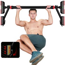 최대하중 800kg 4중 안전장치 실내 문틀 철봉 턱걸이 운동기구 | 방문형 풀업바 가정용 턱걸이봉 홈트용